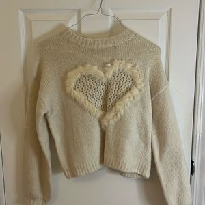 Cute sweater with heart design